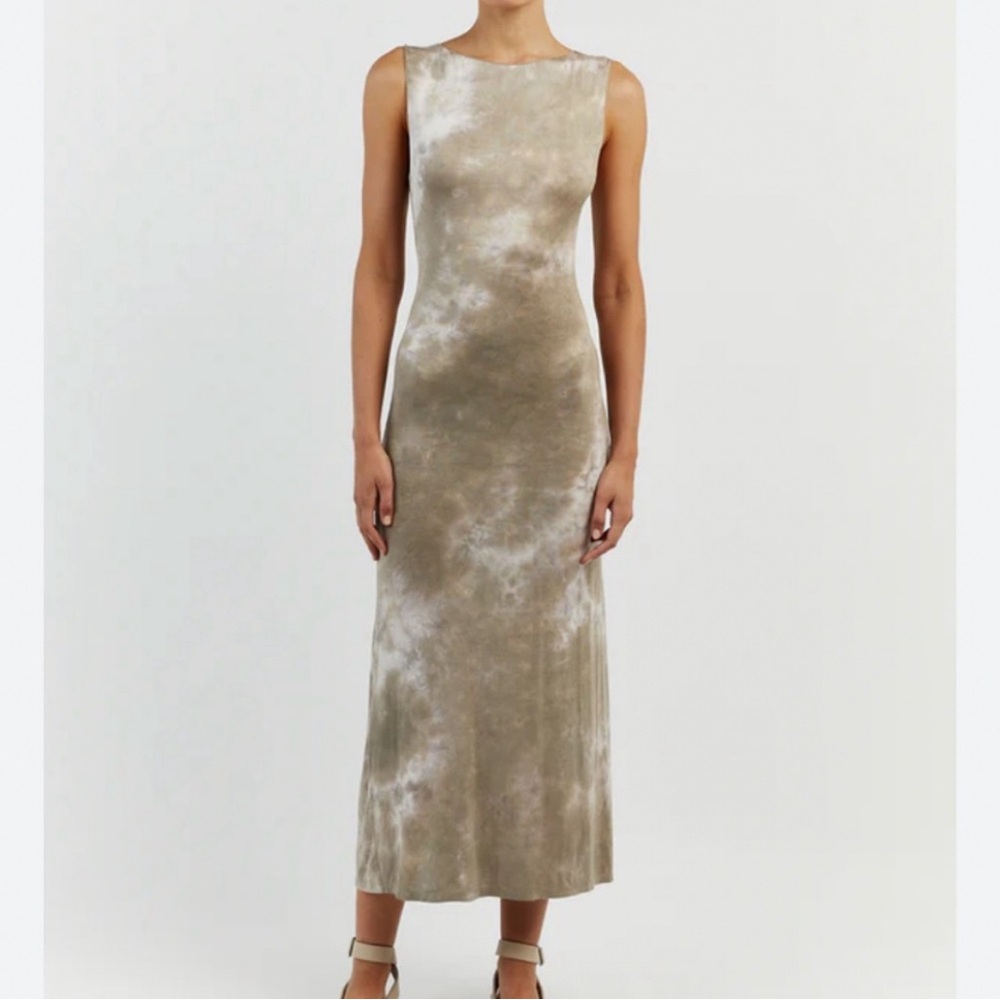 CASPER MOSS TIE DYE MIDI DRESS